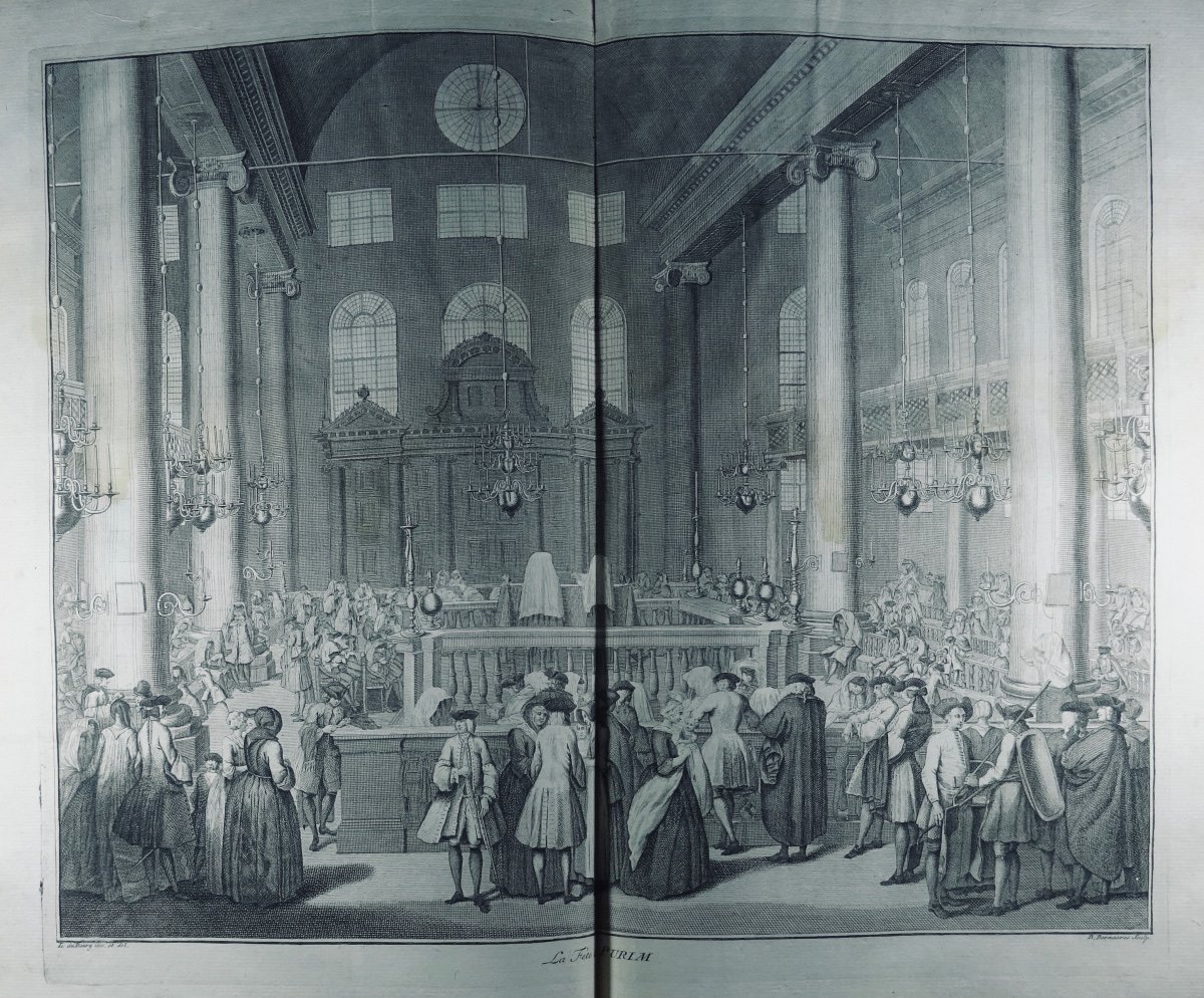 BERNARD et BRUZEN DE LA MARTINÈRE - Histoire générale des cérémonies religieuses. 1741.-photo-1