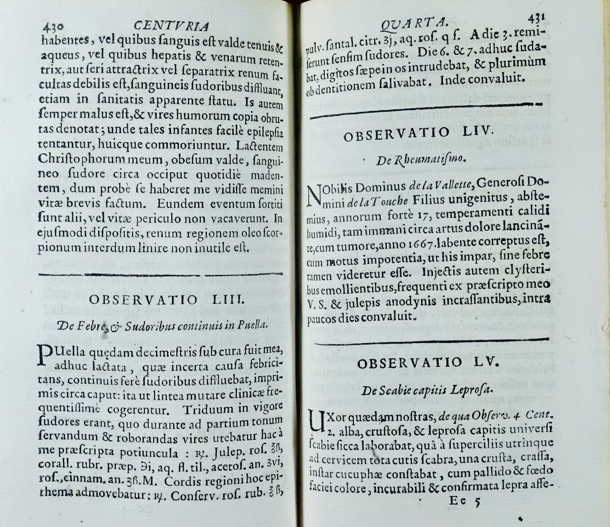 Binninger (jean-nicolas) - Observationum Et Curationum Medicinalium. 1673.-photo-2