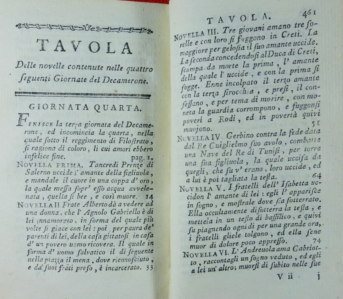 Boccace (jean) - Il Decamerone Di Giovani Boccaccio. London, Se, 1774. Contemporary Binding.-photo-6