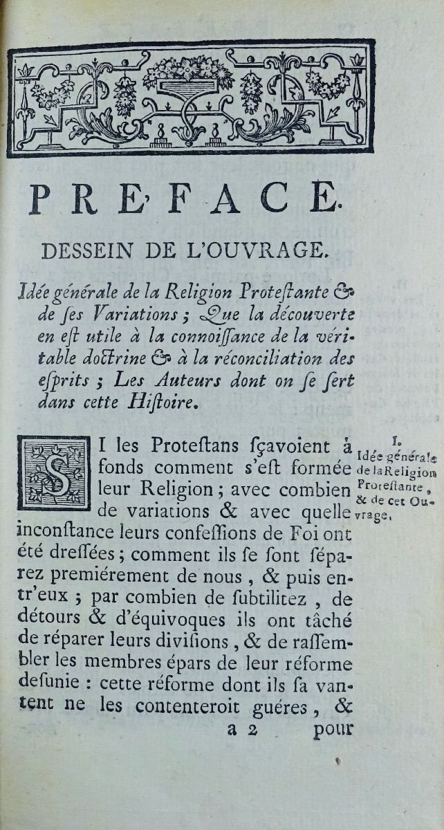 BOSSUET (Jacques-Bénigne) - Histoire des variations des églises protestantes. 1734.-photo-1