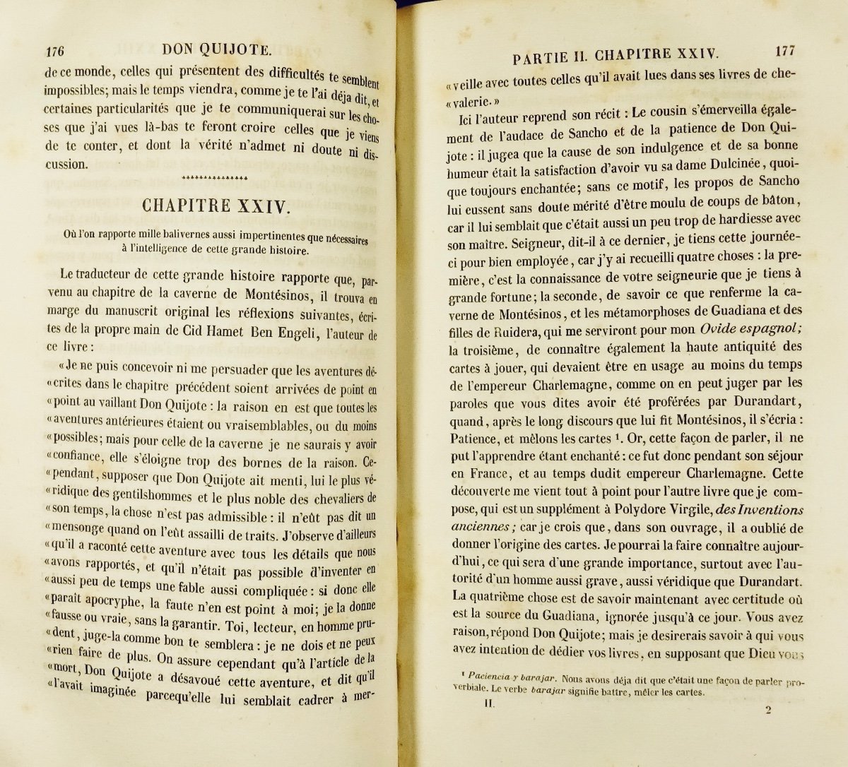 CERVANTÈS - Histoire de Don Quijote de la Manche. Lefèvre, 1837, en reliure d'époque.-photo-6