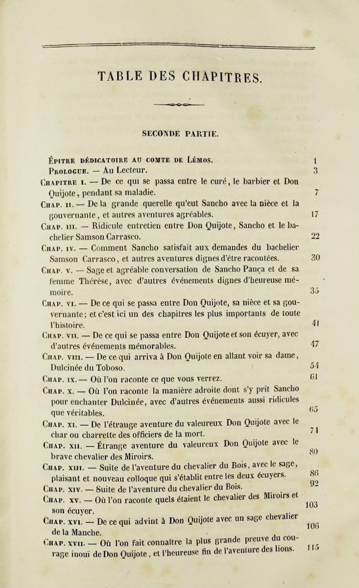 CERVANTÈS - Histoire de Don Quijote de la Manche. Lefèvre, 1837, en reliure d'époque.-photo-7