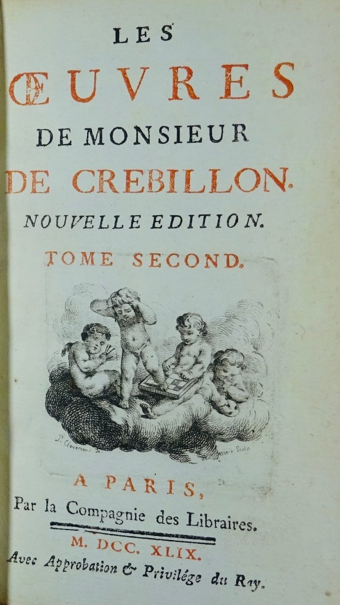 Crebillon - The Works Of Monsieur De Crébillon. Company Of Booksellers, 1749.-photo-1