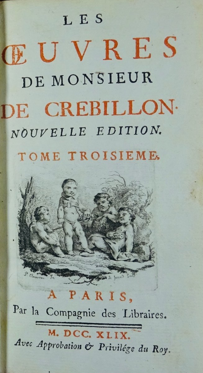 Crebillon - The Works Of Monsieur De Crébillon. Company Of Booksellers, 1749.-photo-5