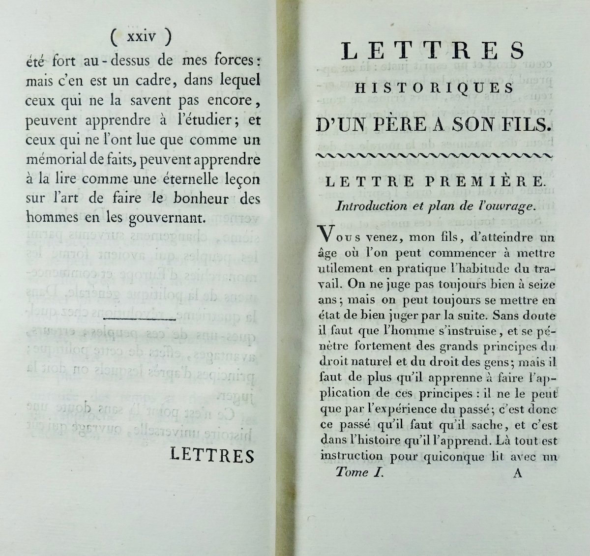FERRAND - L'esprit de l'histoire, ou lettres politiques . Chez Nyon, 1805, reliure d'époque.-photo-3