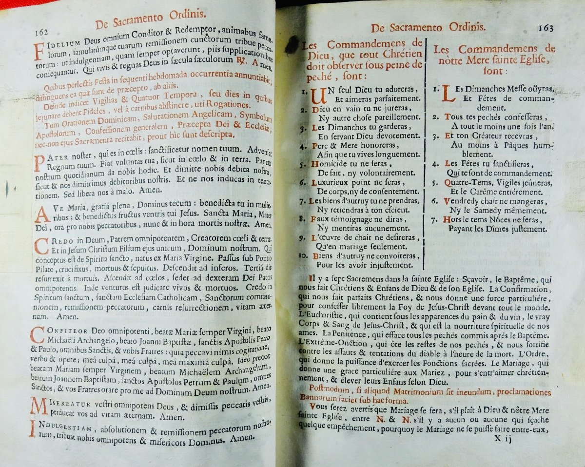 Grammont - Rituale Bisuntinae Dioecesis. Religious Book Printed In Besançon In 1705.-photo-5