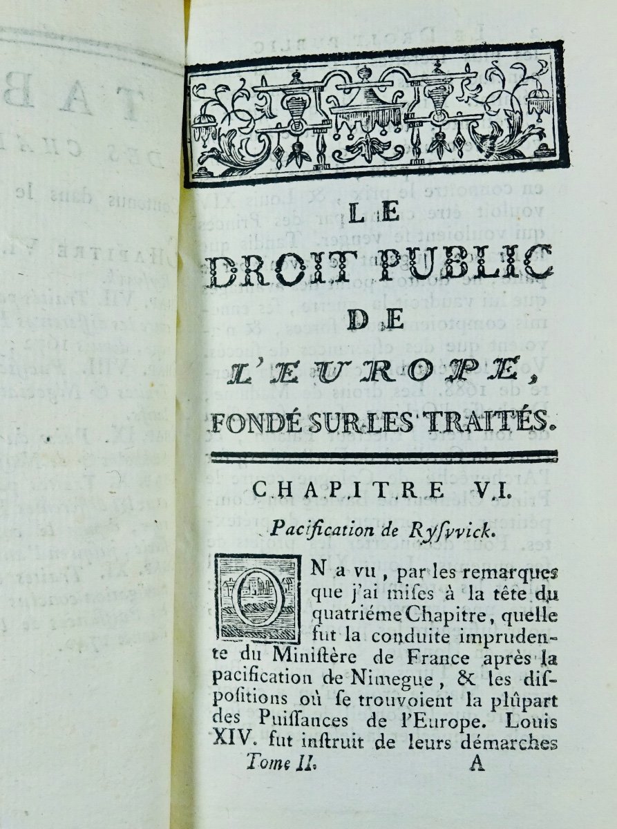 MABLY (M. l'abbé de) - Le droit public de l'Europe fondé sur les traités. 1768.-photo-3