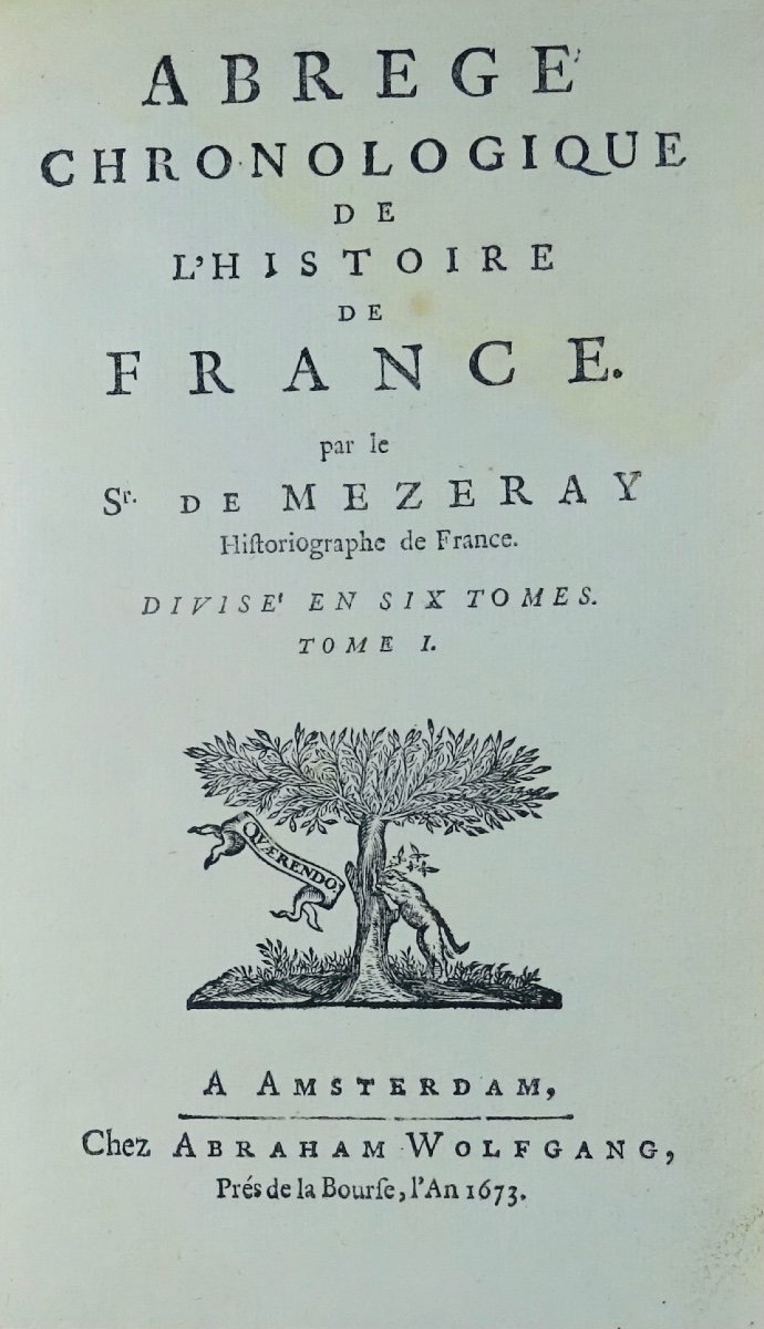 Mezeray (françois De) - Chronological Summary Or Extract From The History Of France. 1673.-photo-3