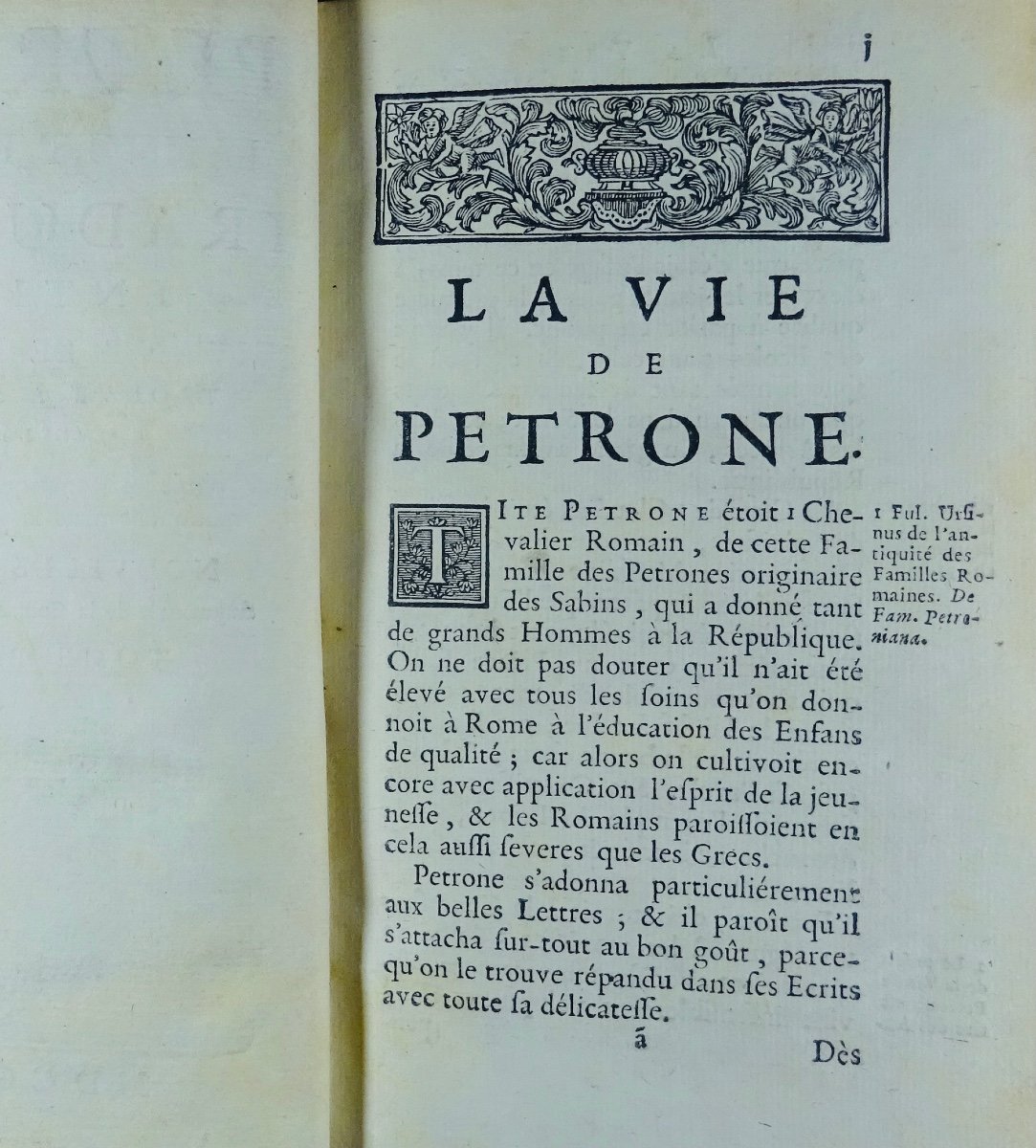 PÉTRONE - Pétrone latin et François suivant le manuscrit trouvé à Belgrade en 1688. 1713.-photo-4