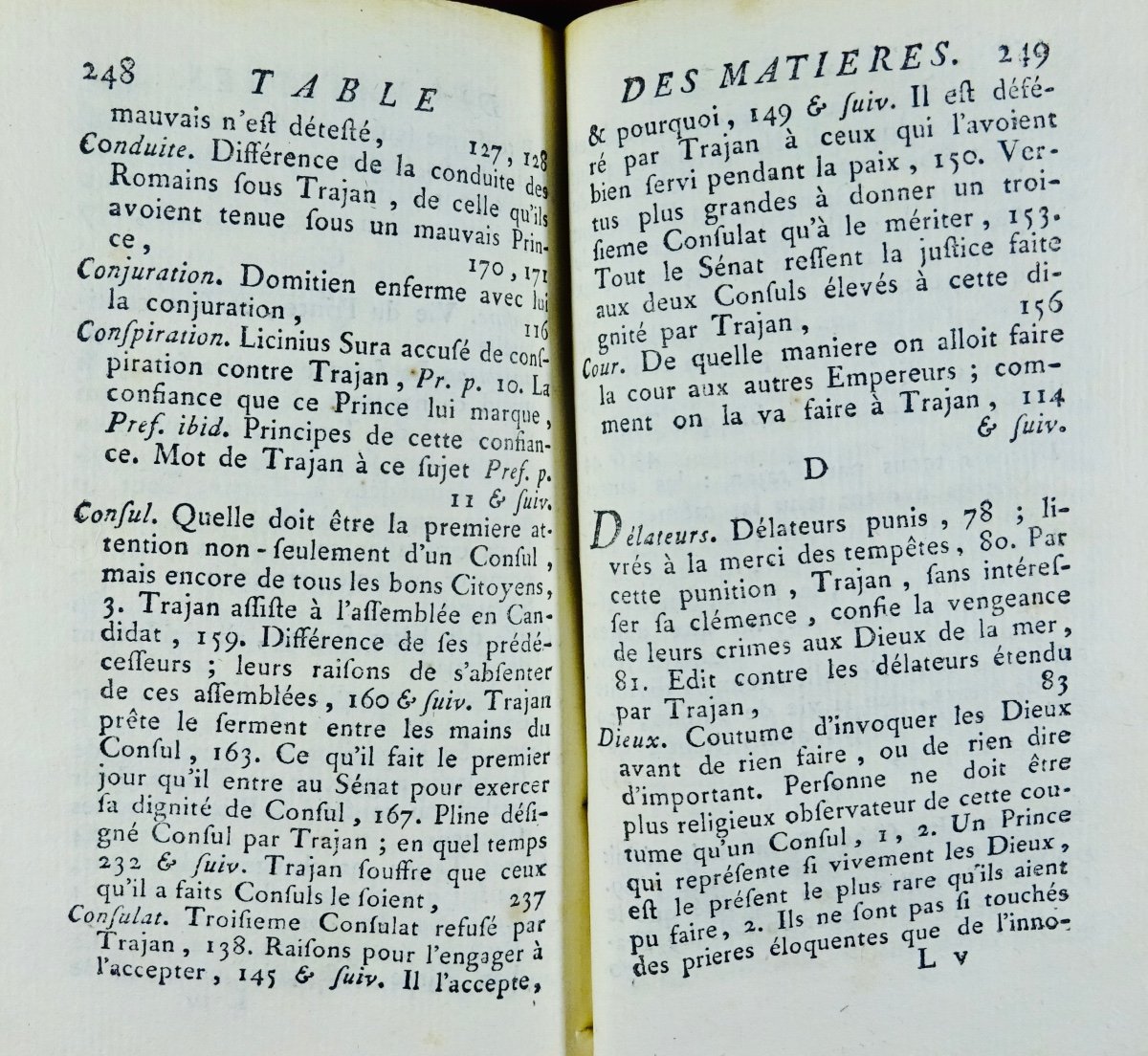 Pliny The Younger - Panegyric Of Trajan. Paris, Chez Brocas, 1772. Contemporary Binding.-photo-4