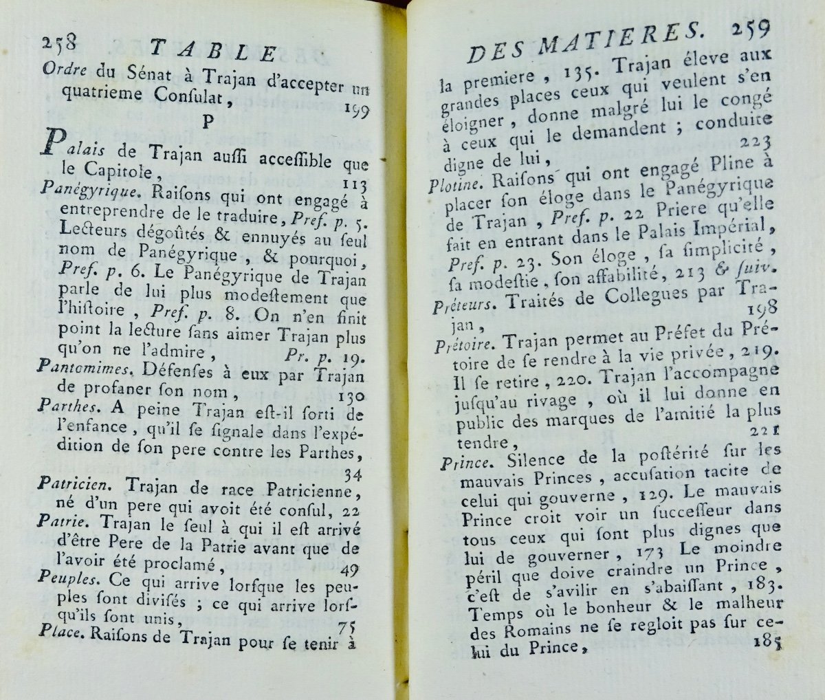 Pliny The Younger - Panegyric Of Trajan. Paris, Chez Brocas, 1772. Contemporary Binding.-photo-6