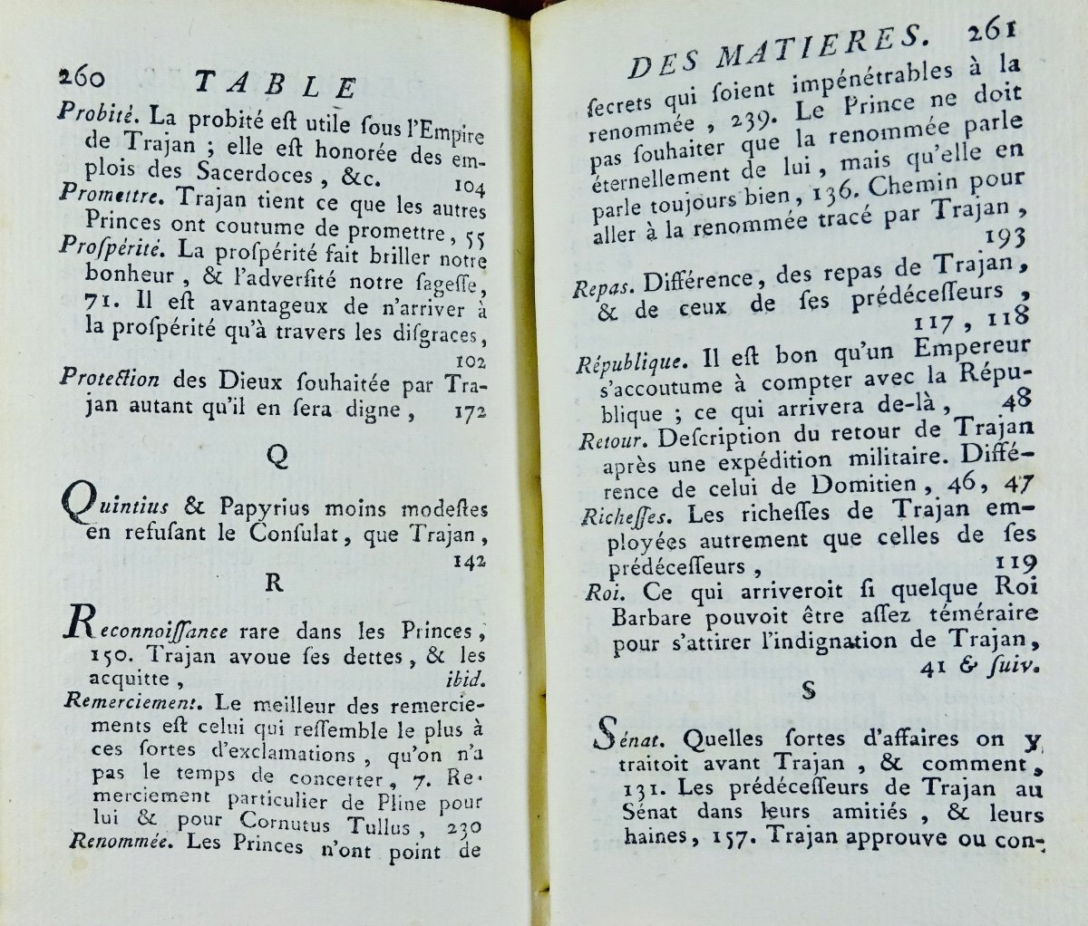 Pliny The Younger - Panegyric Of Trajan. Paris, Chez Brocas, 1772. Contemporary Binding.-photo-7