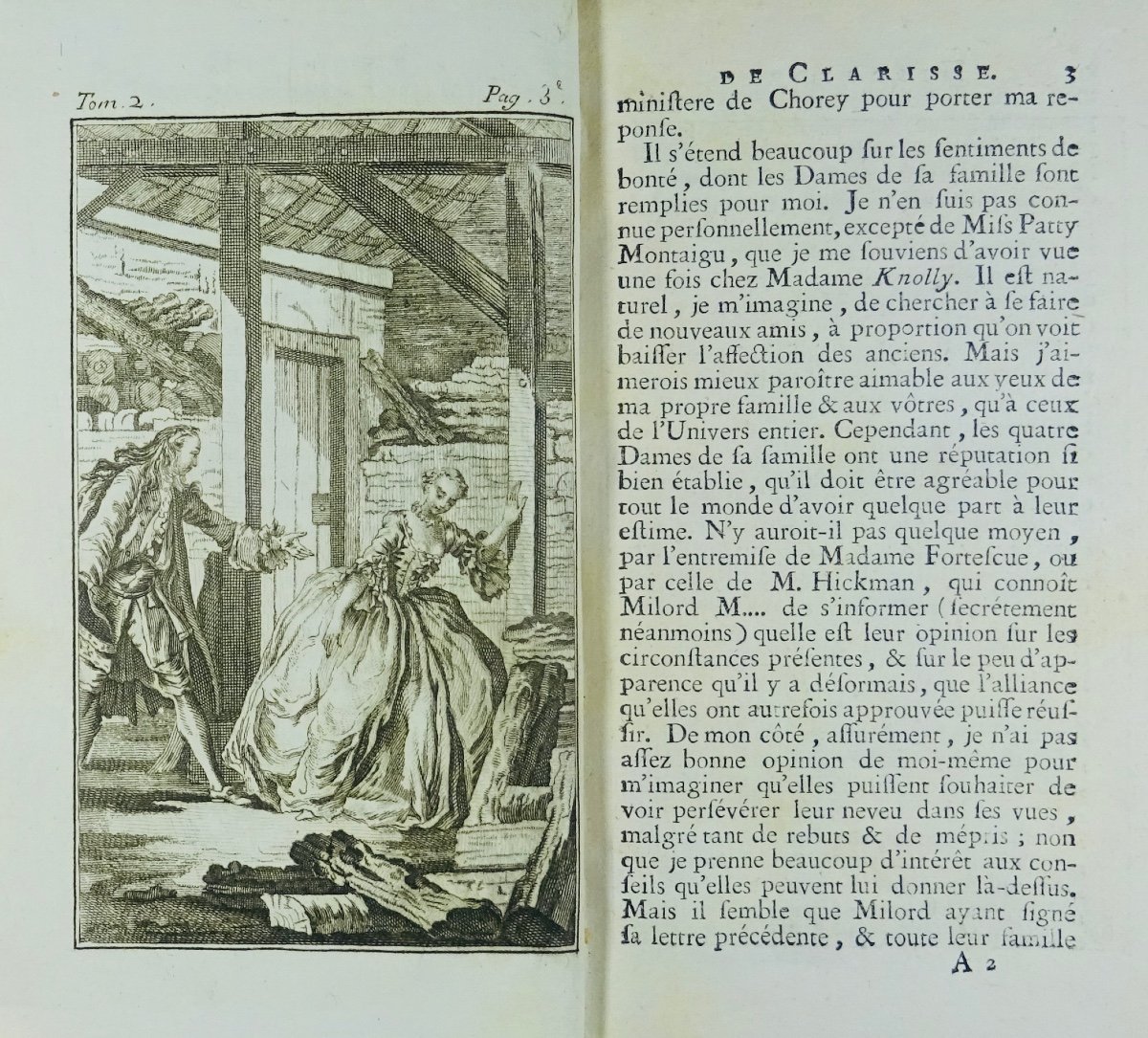 [richardson (samuel)] - English Letters, Or History Of Miss Clarisse Harlowe. 1766.-photo-4