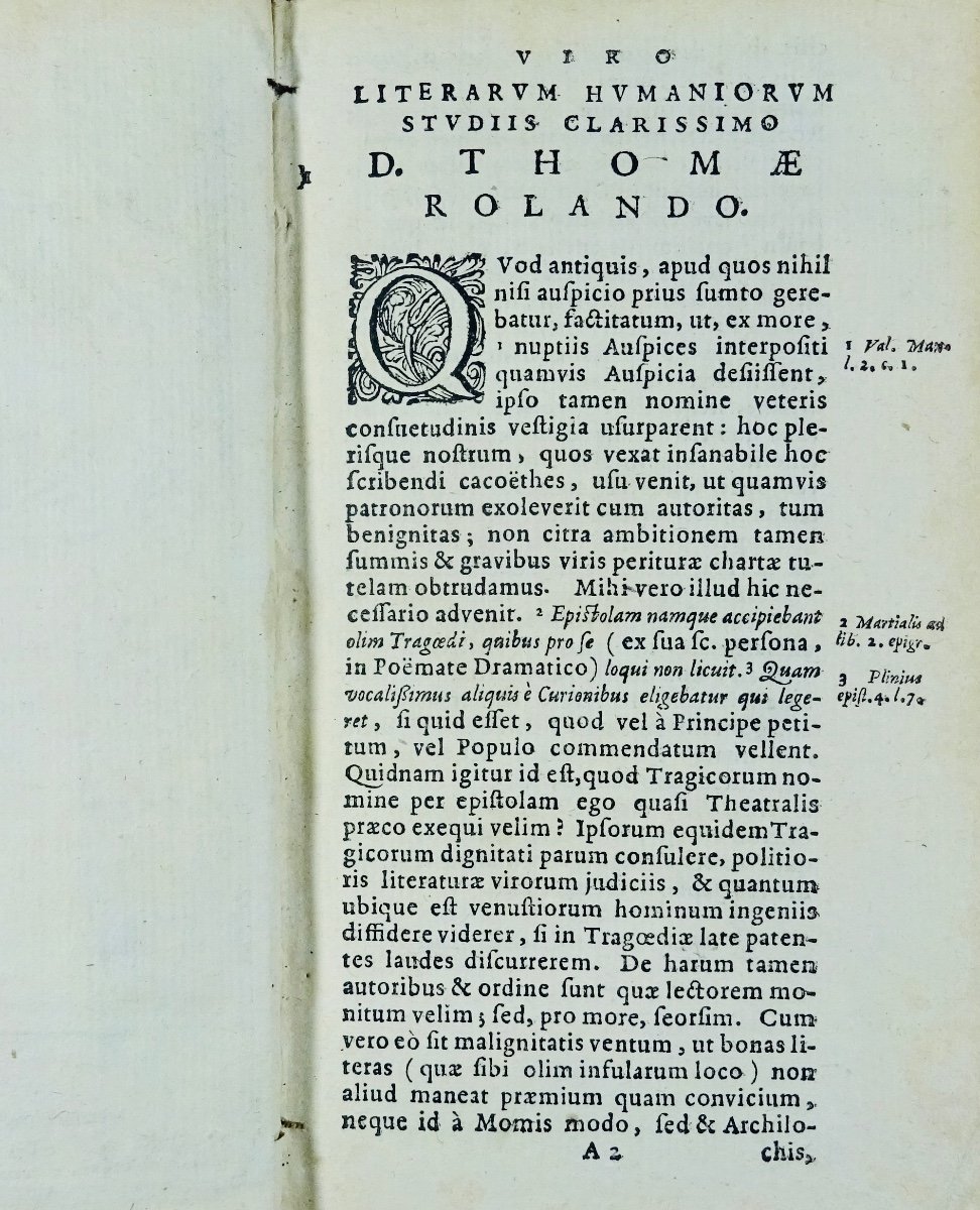 SENEQUE - Tragoediae cum notis Th. Farnabii. Amsterdami, Johannem Blaeu, 1656. Reliure d'époque-photo-1