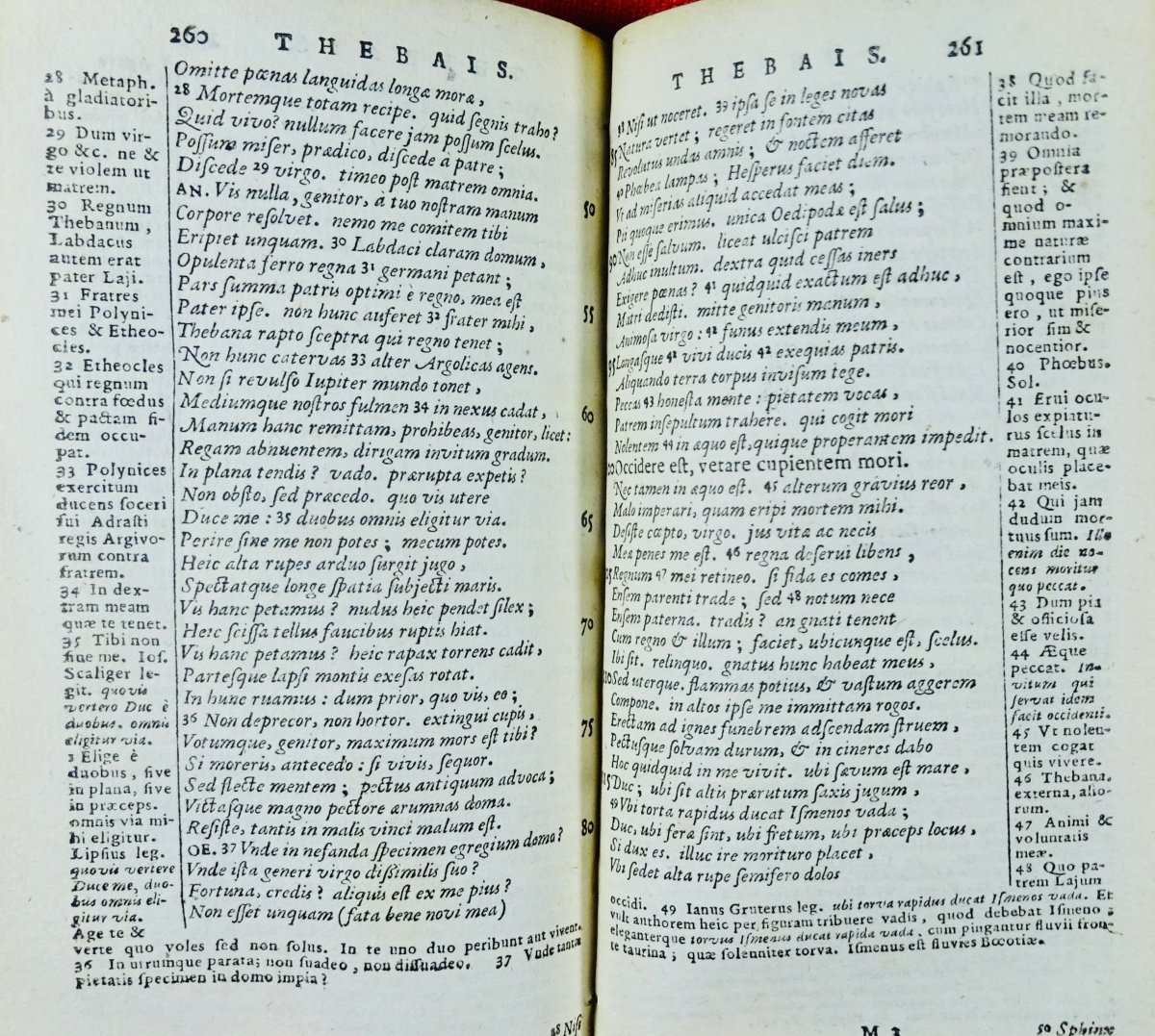 SENEQUE - Tragoediae cum notis Th. Farnabii. Amsterdami, Johannem Blaeu, 1656. Reliure d'époque-photo-8