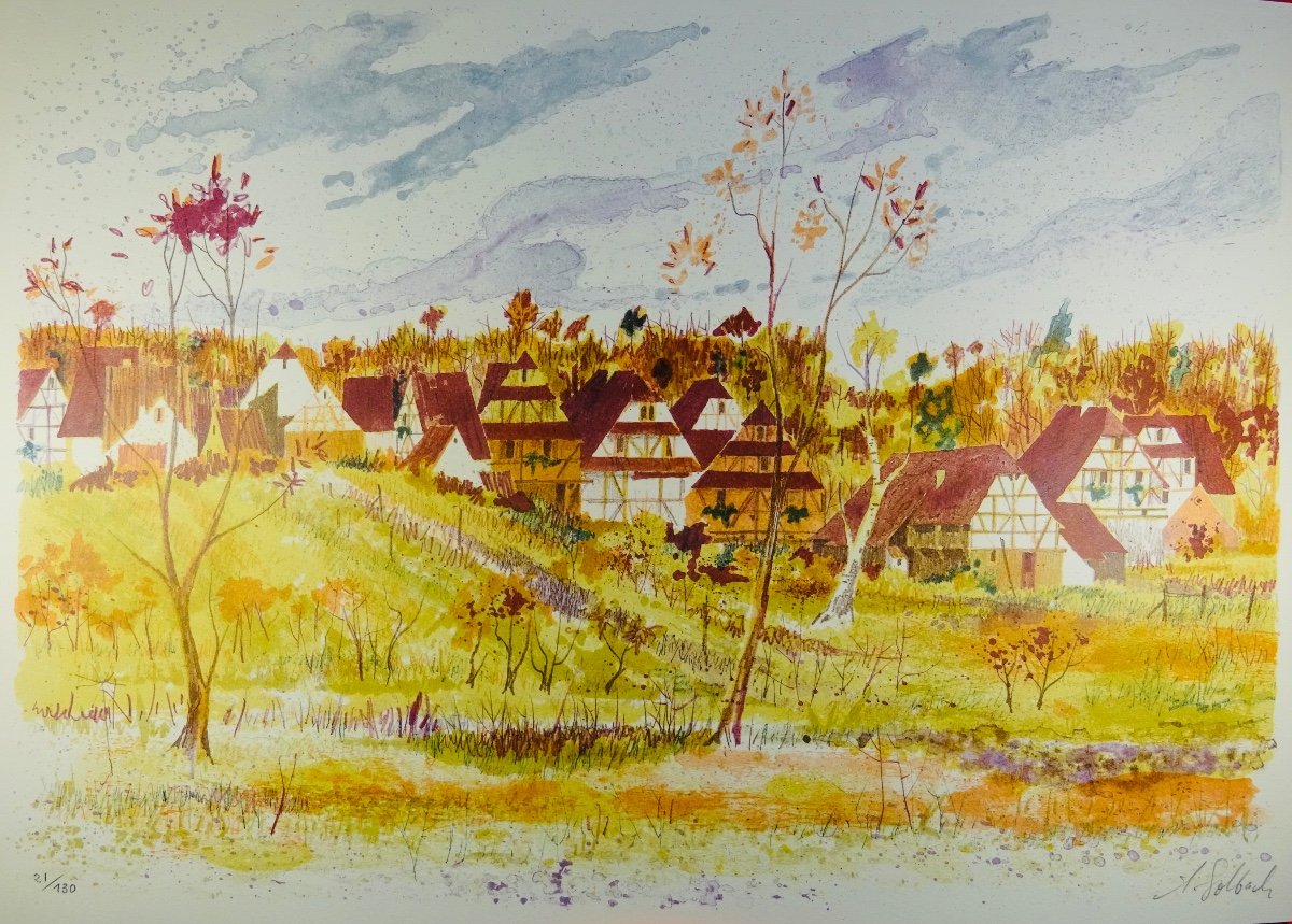 [alsace] - Katz - Sundgäu. Plaisir Du Livre, 1975, Illustrated With Lithographs By Solbach.-photo-2