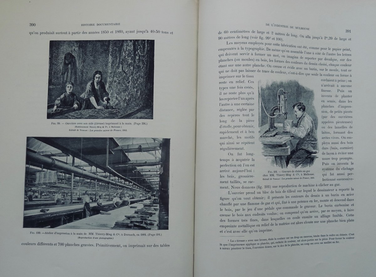 [alsace] - Documentary History Of Industry In Mulhouse And Its Surroundings. 1902.-photo-5
