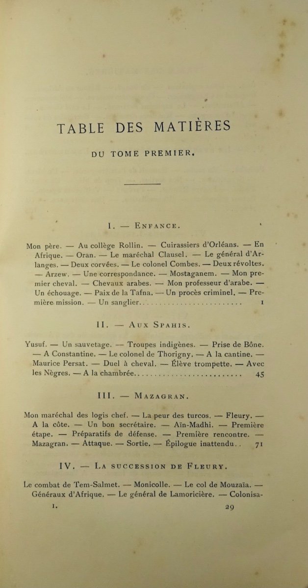Barail - My Memories. Paris, Librairie Plon, 1894. With A Fine Dedication From The Author.-photo-1