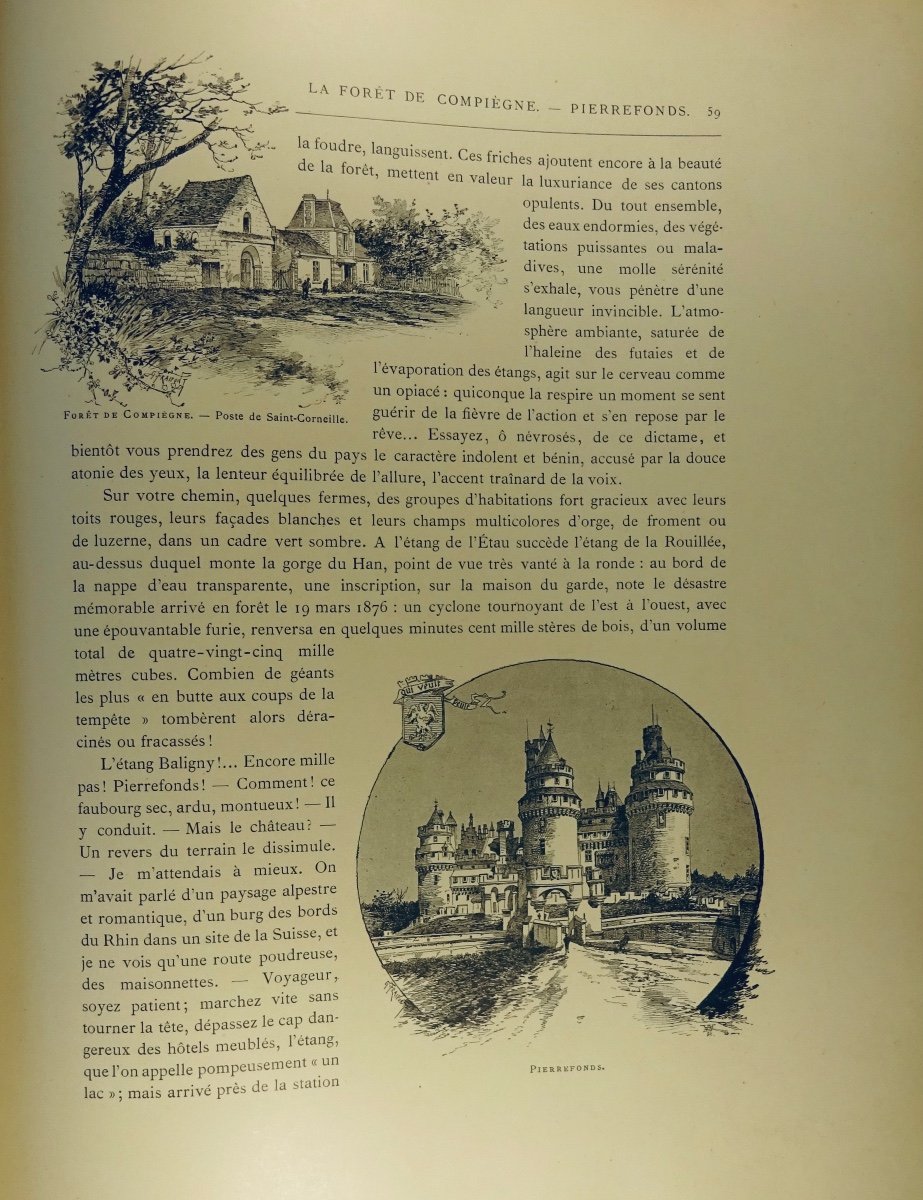 Barron (louis) - Around Paris. Former Maison Quantin, 1891, Publisher's Printed Cardboard.-photo-4