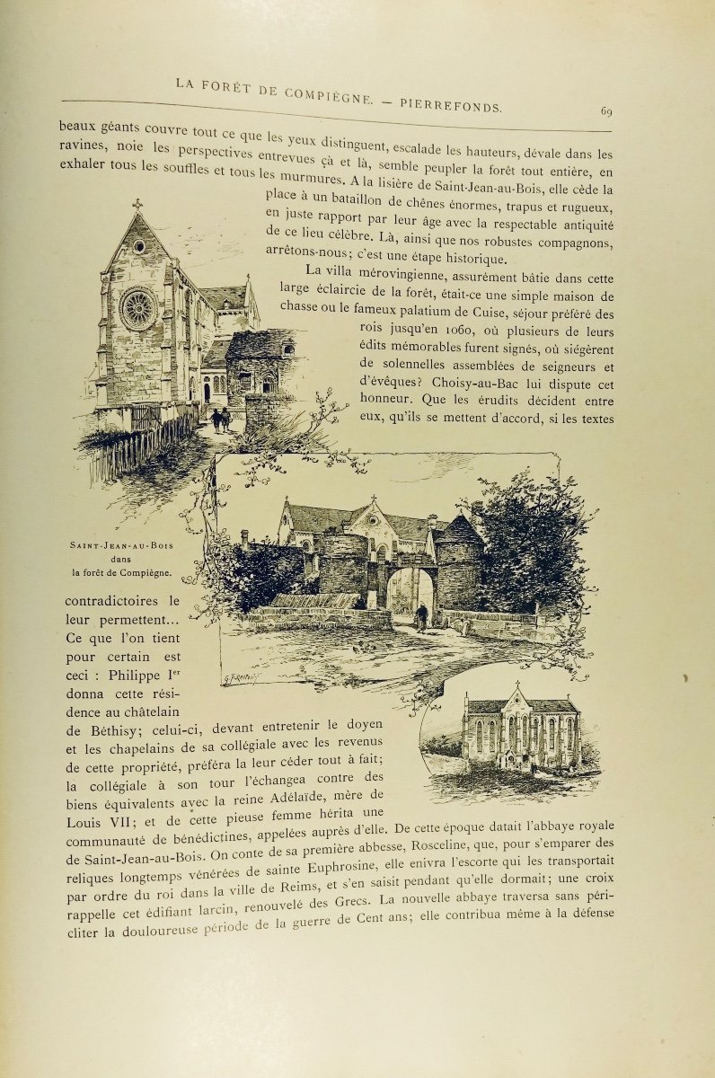 BARRON (Louis) - Autour de Paris. Ancienne Maison Quantin, 1891, cartonnage imprimé d'éditeur.-photo-7