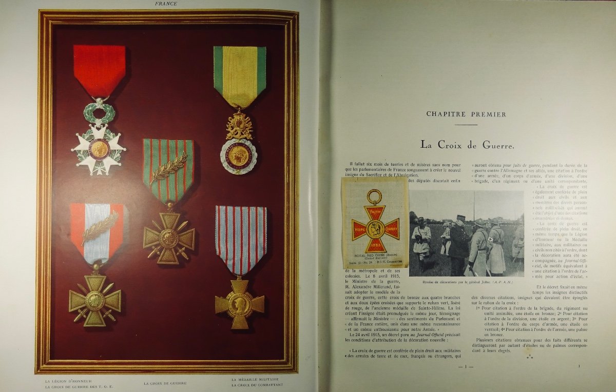 CHRISTIAN-FROGÉ - Les croix de guerre. Librairie de France, 1936 et en cartonnage d'époque.