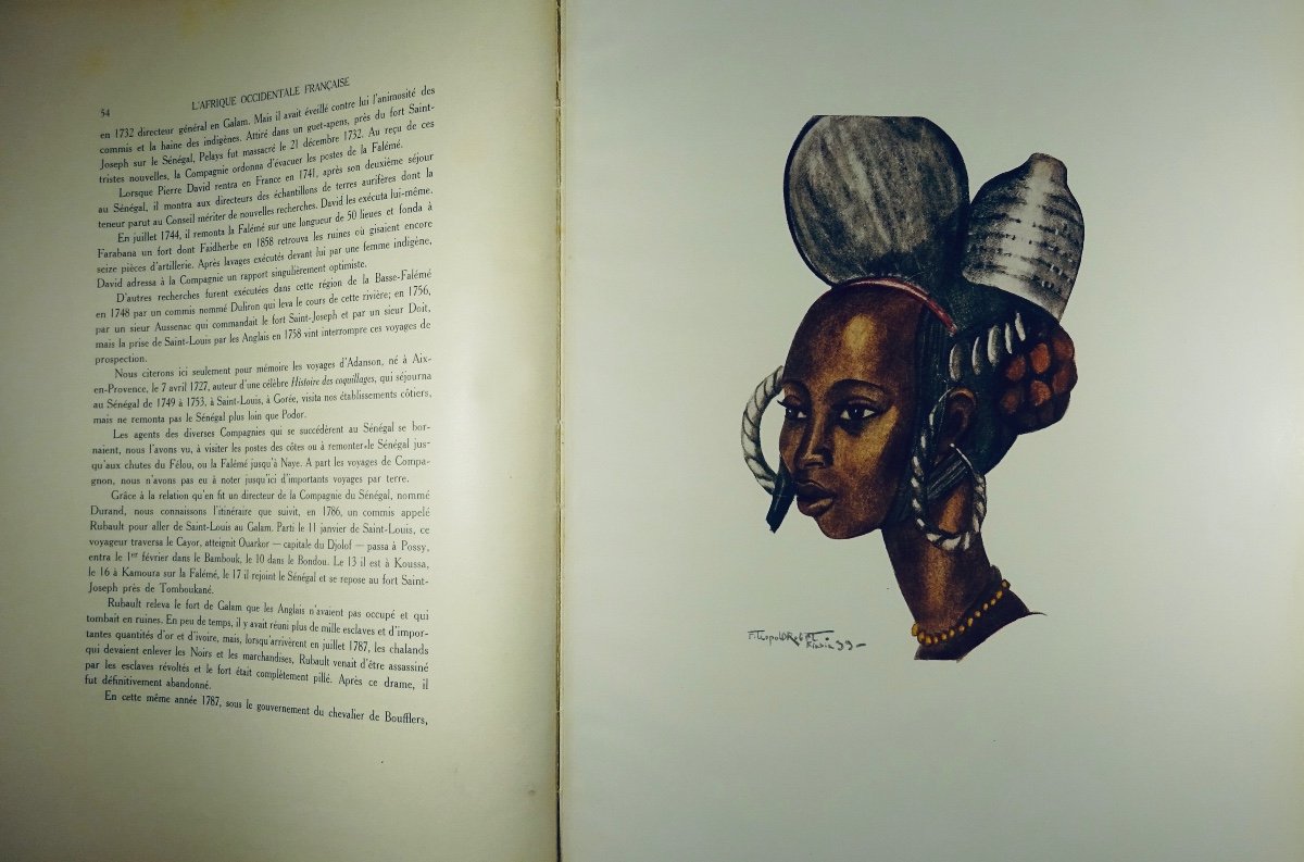 DELONCLE (Pierre) - l'Afrique Occidentale Française. Leroux, 1934, Broché.-photo-4