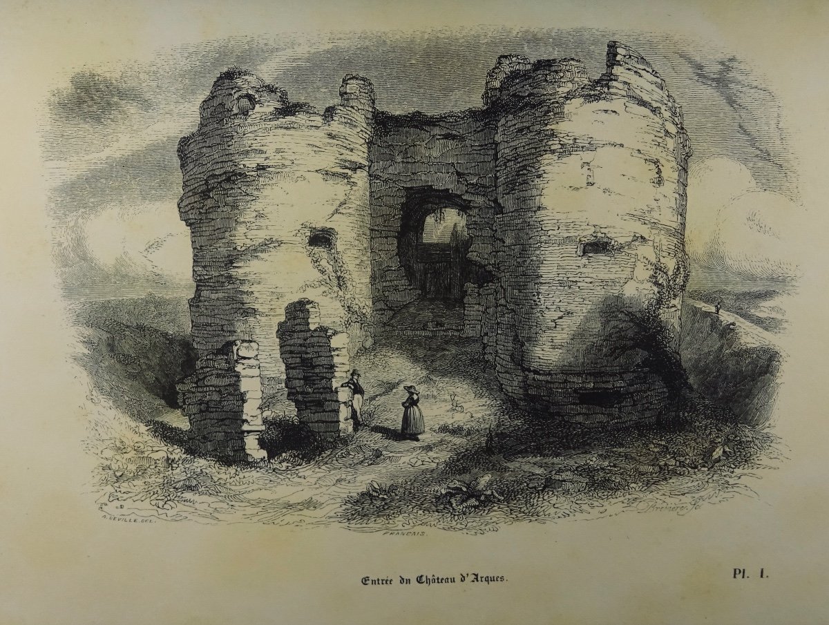 DEVILLE (A.) - Histoire du château d'Arques. Rouen, Chez Nicétas Periaux, 1839.