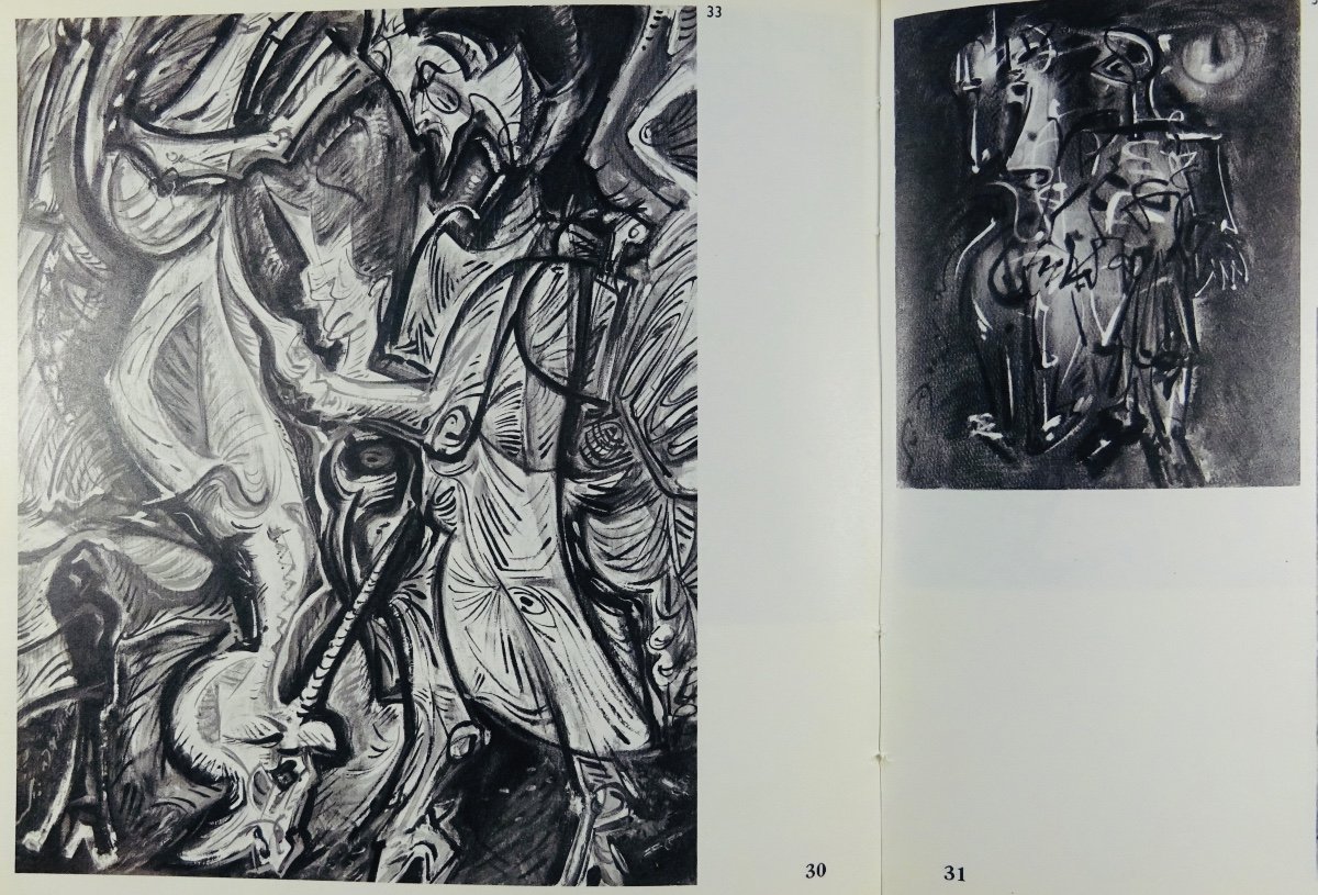 GALERIE Louise Leiris - André Masson. Peintures Récentes. 1968, Couverture Lithographiée.-photo-5
