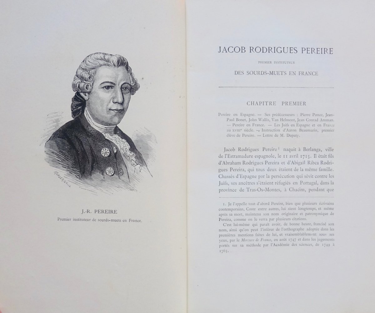 La Rochelle - Jacob Rodrigues Pereire First Teacher Of Deaf-mutes In France. 1882.-photo-2
