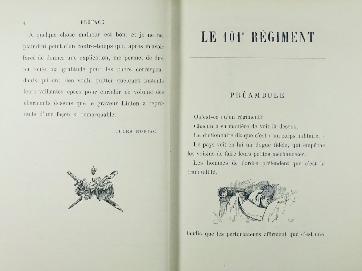 Noriac (jules) - The 101st Regiment. Paris, Michel Lévy Frères, 1870. In Contemporary Binding.-photo-3