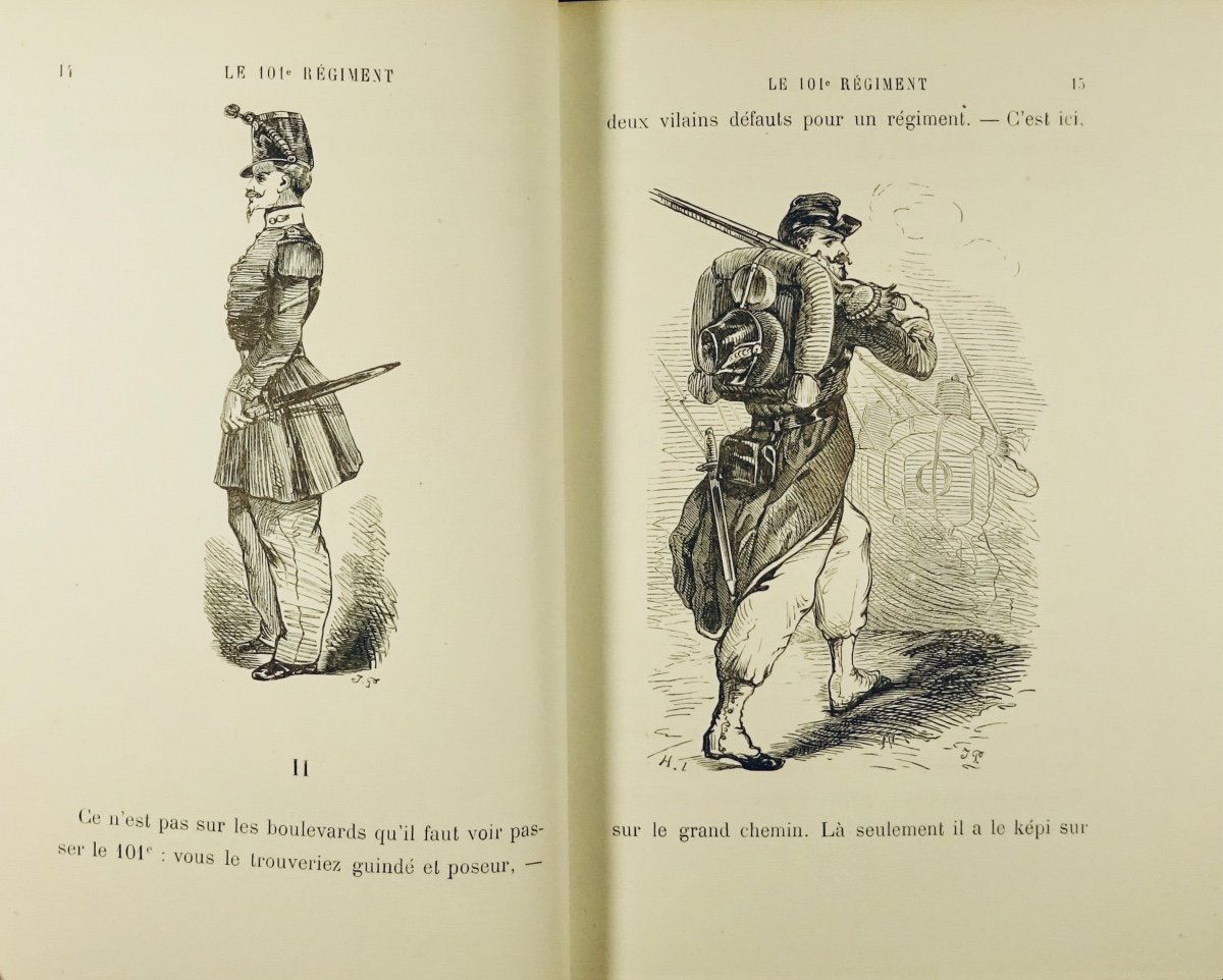 Noriac (jules) - The 101st Regiment. Paris, Michel Lévy Frères, 1870. In Contemporary Binding.-photo-4