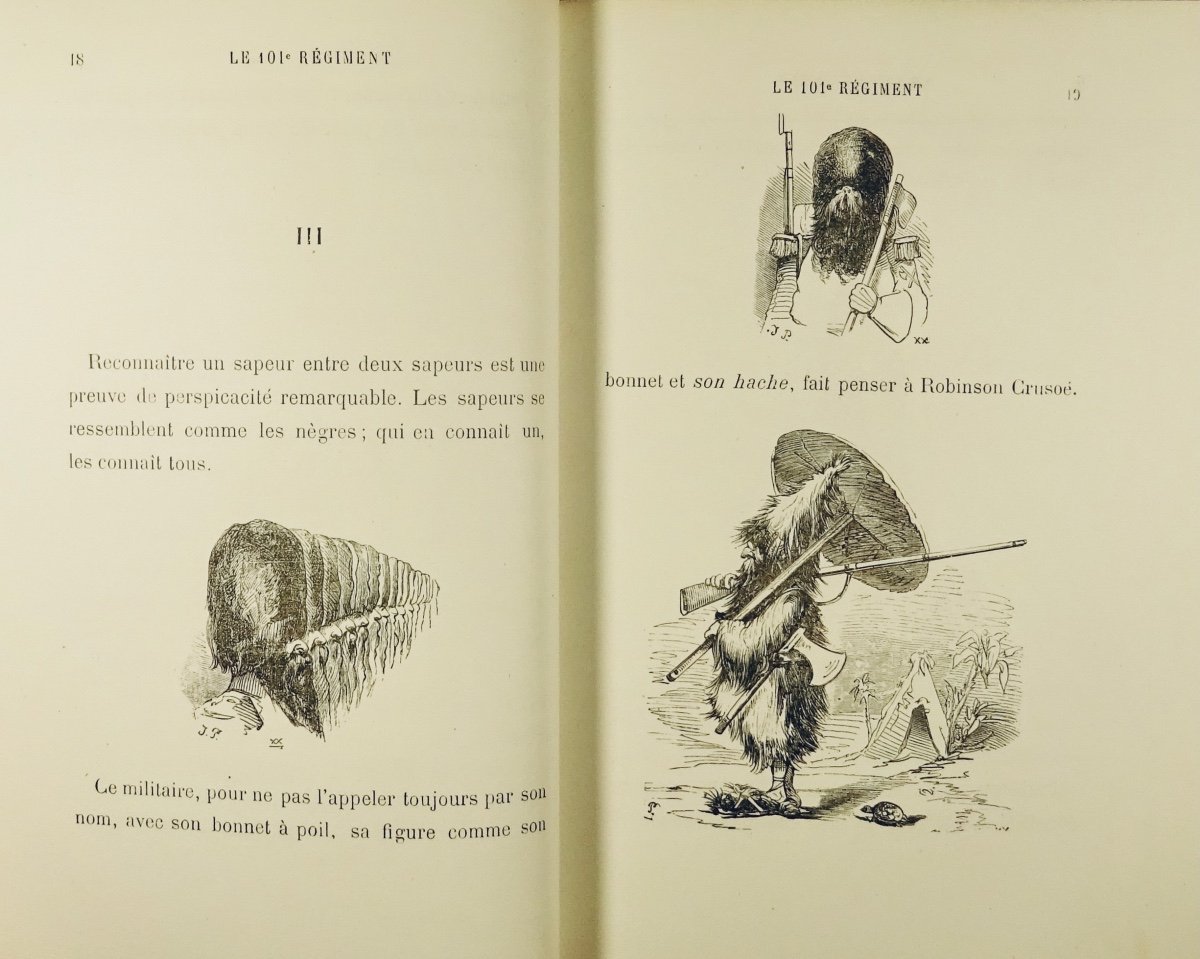 Noriac (jules) - The 101st Regiment. Paris, Michel Lévy Frères, 1870. In Contemporary Binding.-photo-5