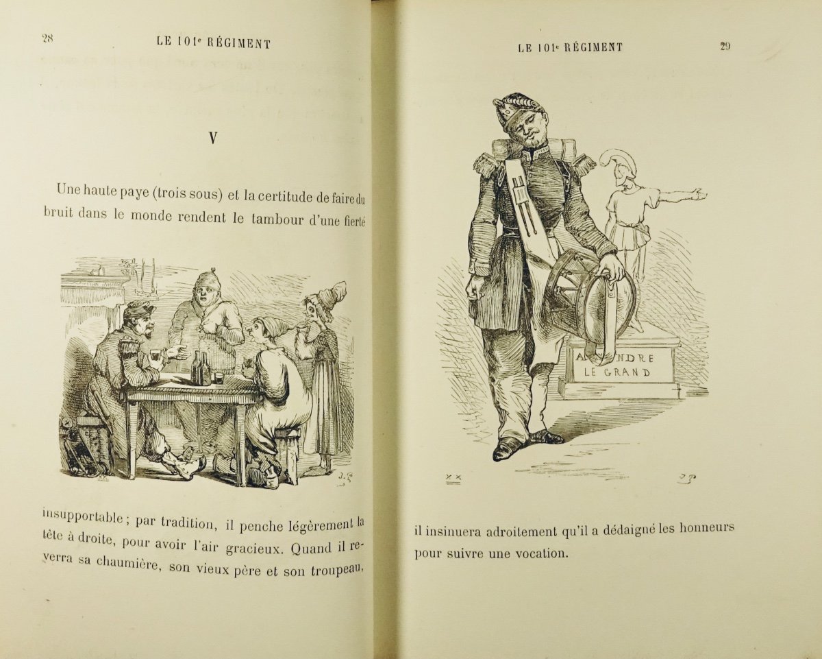 Noriac (jules) - The 101st Regiment. Paris, Michel Lévy Frères, 1870. In Contemporary Binding.-photo-8