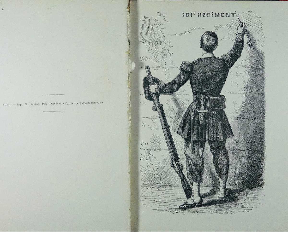 Noriac (jules) - The 101st Regiment. Paris, Michel Lévy Frères, 1870. In Contemporary Binding.