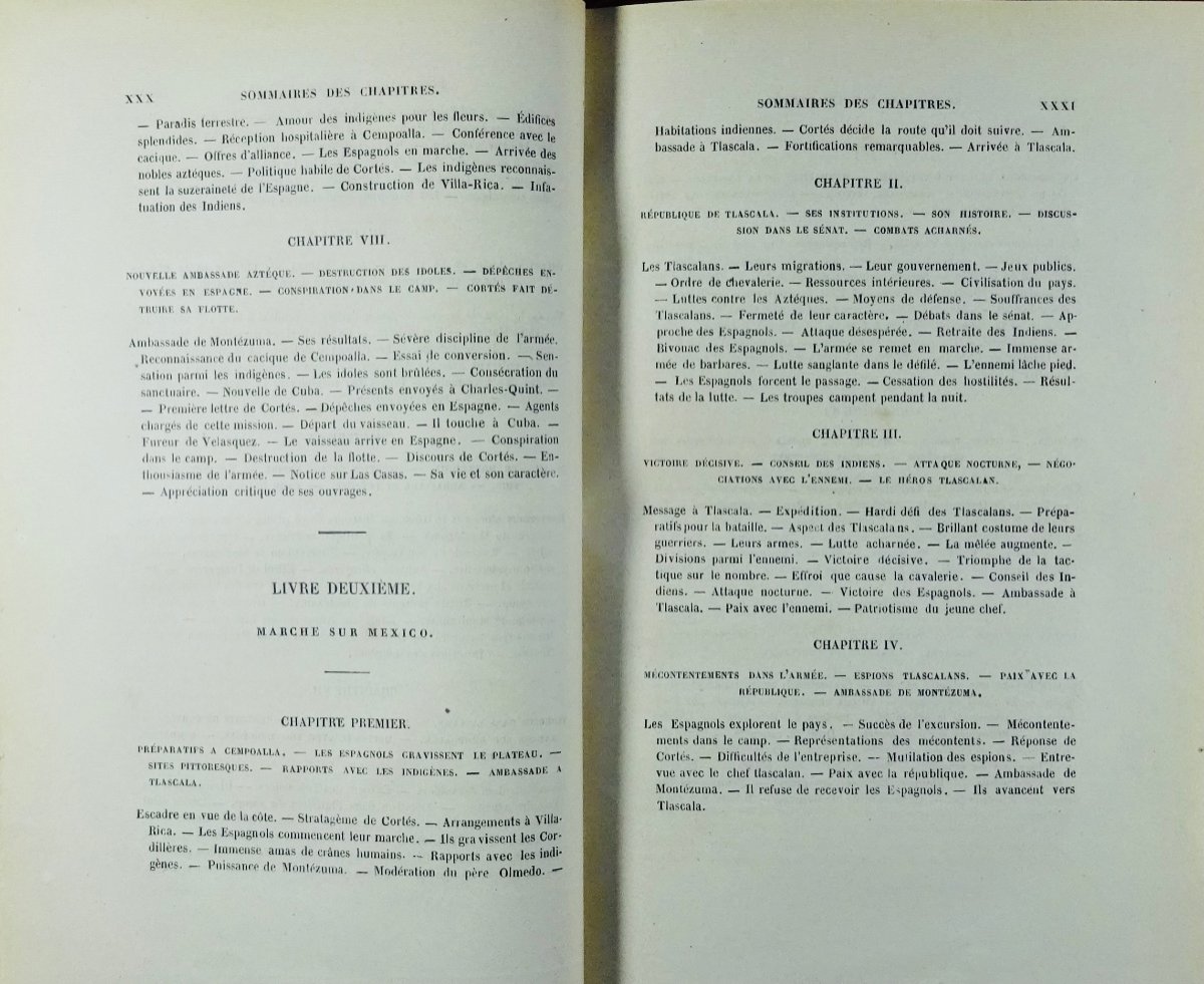 PRESCOTT (William Hickling) - Histoire de la conquête du Mexique. Firmin Didot, 1863, relié.-photo-3