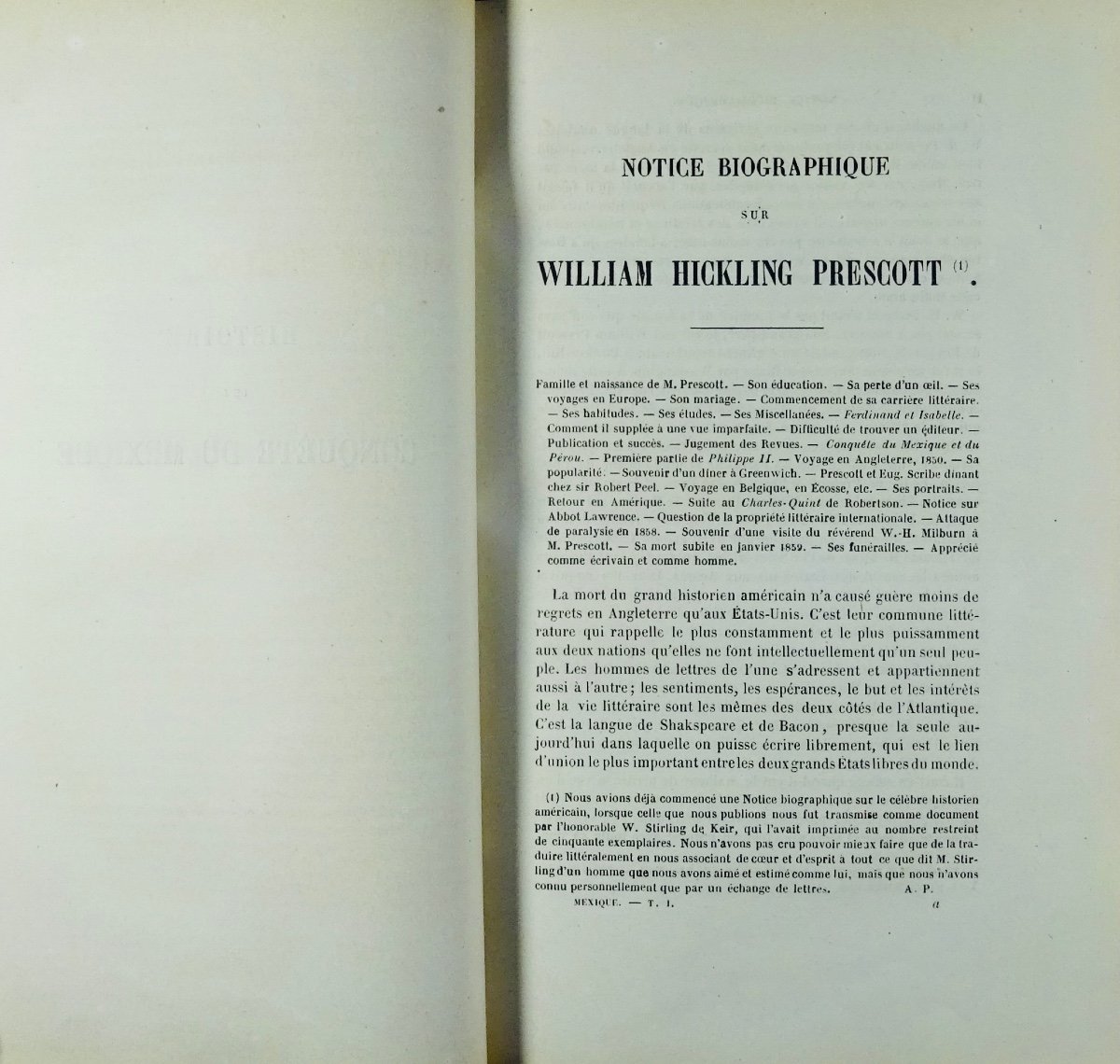 Prescott (william Hickling) - History Of The Conquest Of Mexico. Firmin Didot, 1863, Bound.-photo-7