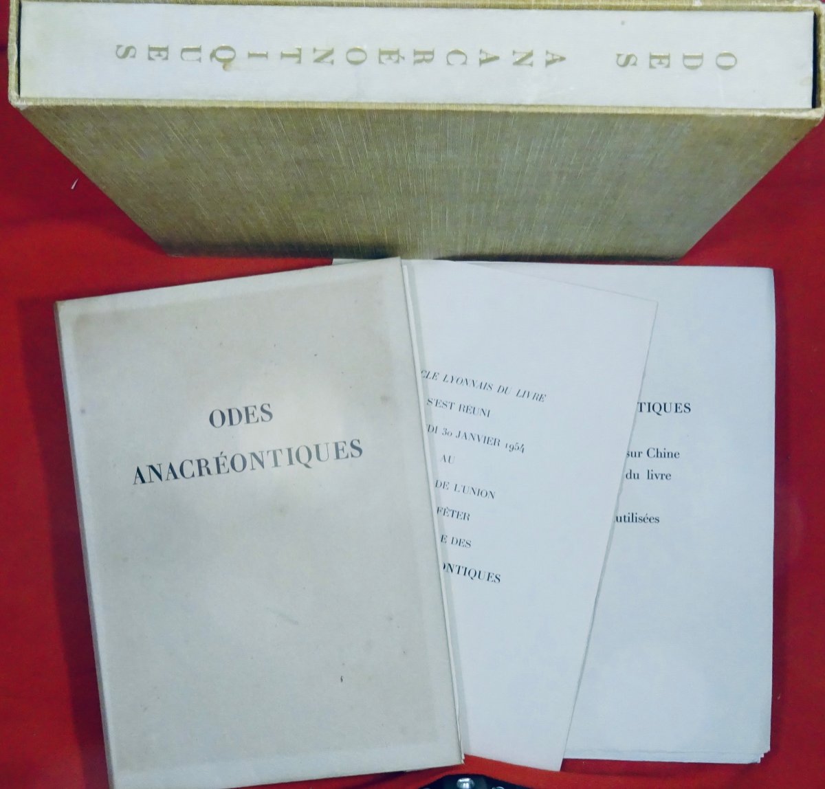 Anacreon - Anacreontic Odes. Cercle Lyonnais Du Livre, 1953, Illustrated By André Derain.-photo-4
