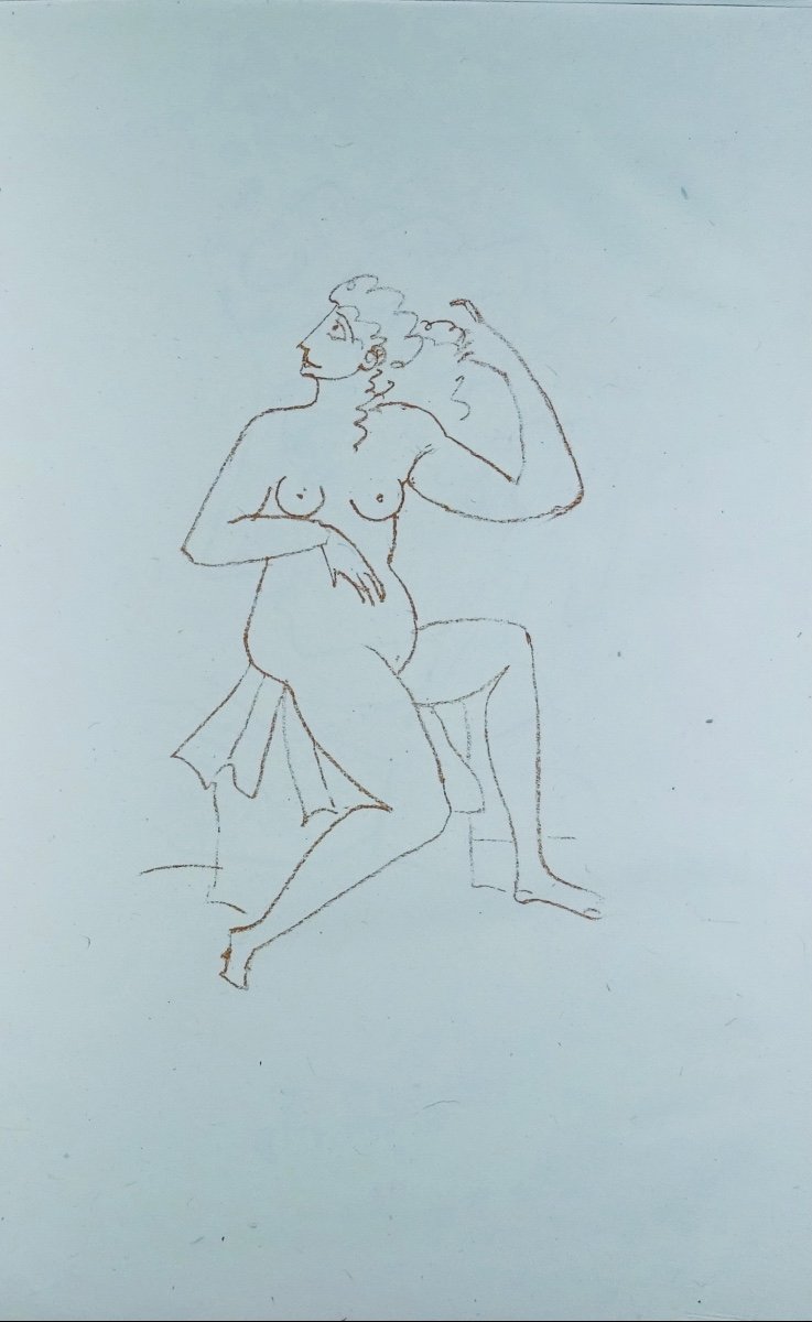 Anacreon - Anacreontic Odes. Cercle Lyonnais Du Livre, 1953, Illustrated By André Derain.-photo-4