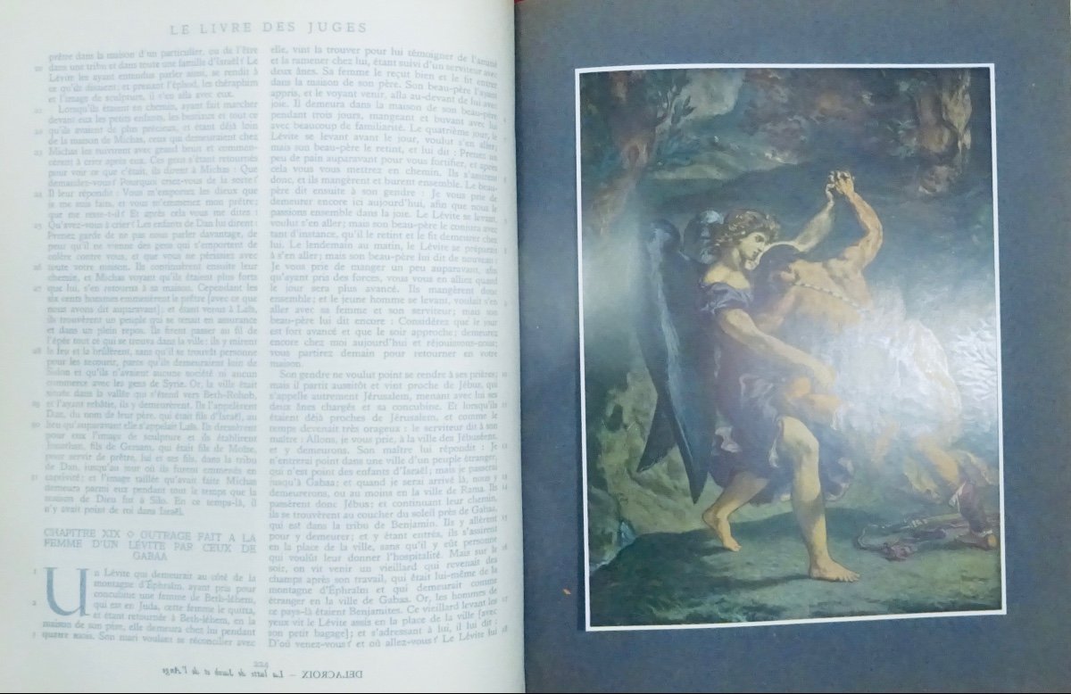 ANONYME - La Bible. Marseille, Club du livre, 1953. Reliure pleine basane d'époque.-photo-3