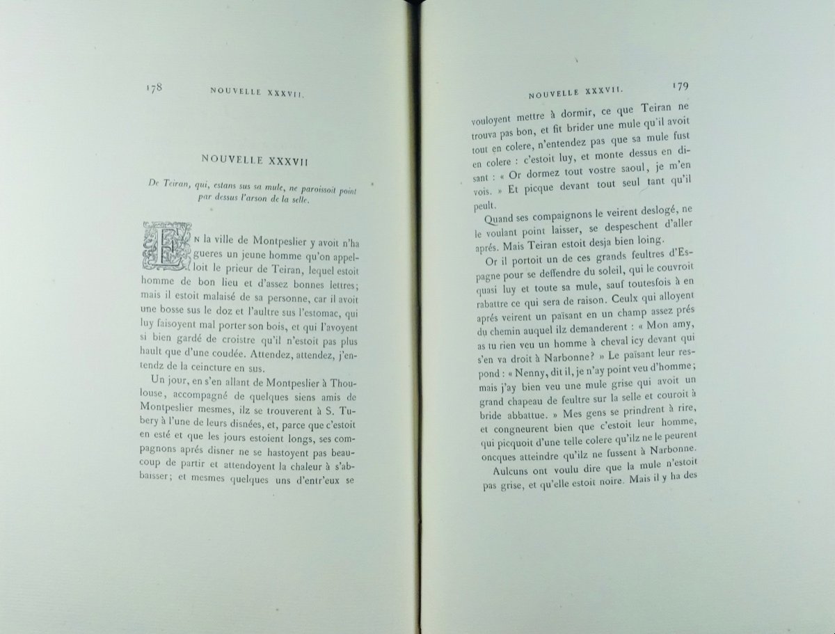 BONAVENTURE DES PERIERS - Nouvelles récréations et joyeux devis. Bibliophiles, 1874.-photo-2