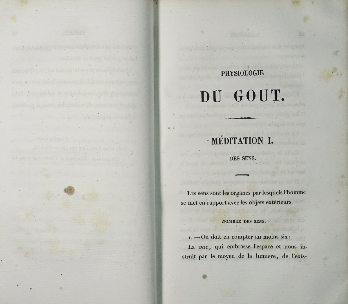 BRILLAT SAVARIN - La physiologie du goût. Tessier, 1838. Reliure d'époque.-photo-1