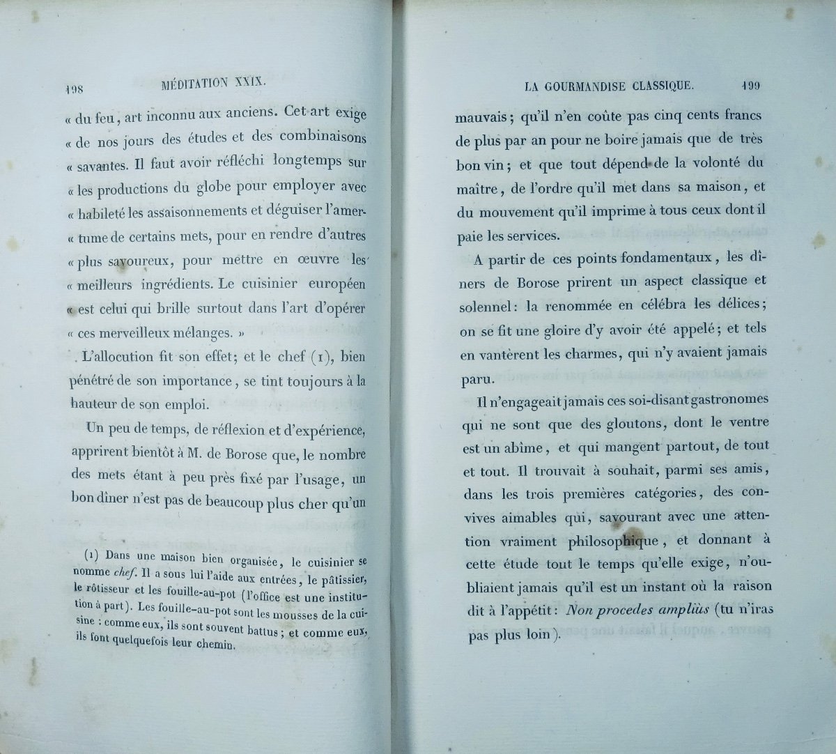 BRILLAT SAVARIN - La physiologie du goût. Tessier, 1838. Reliure d'époque.-photo-7