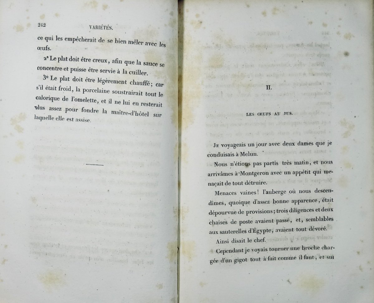 BRILLAT SAVARIN - La physiologie du goût. Tessier, 1838. Reliure d'époque.-photo-8