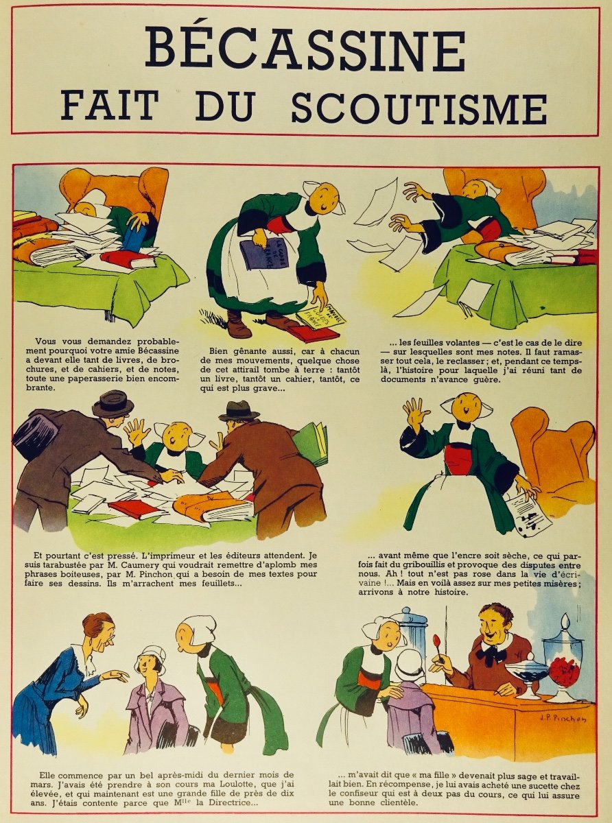CAUMERY et PINCHON - Bécassine fait du scoutisme. Éditions Gautier-Languereau, 1955.-photo-4