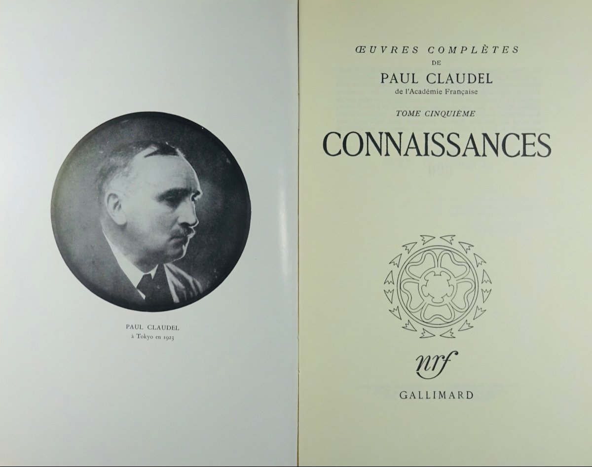 Claudel (paul) - Complete Works. Gallimard, 1950-1962. 20 Volumes, Paperback And Numbered.-photo-6