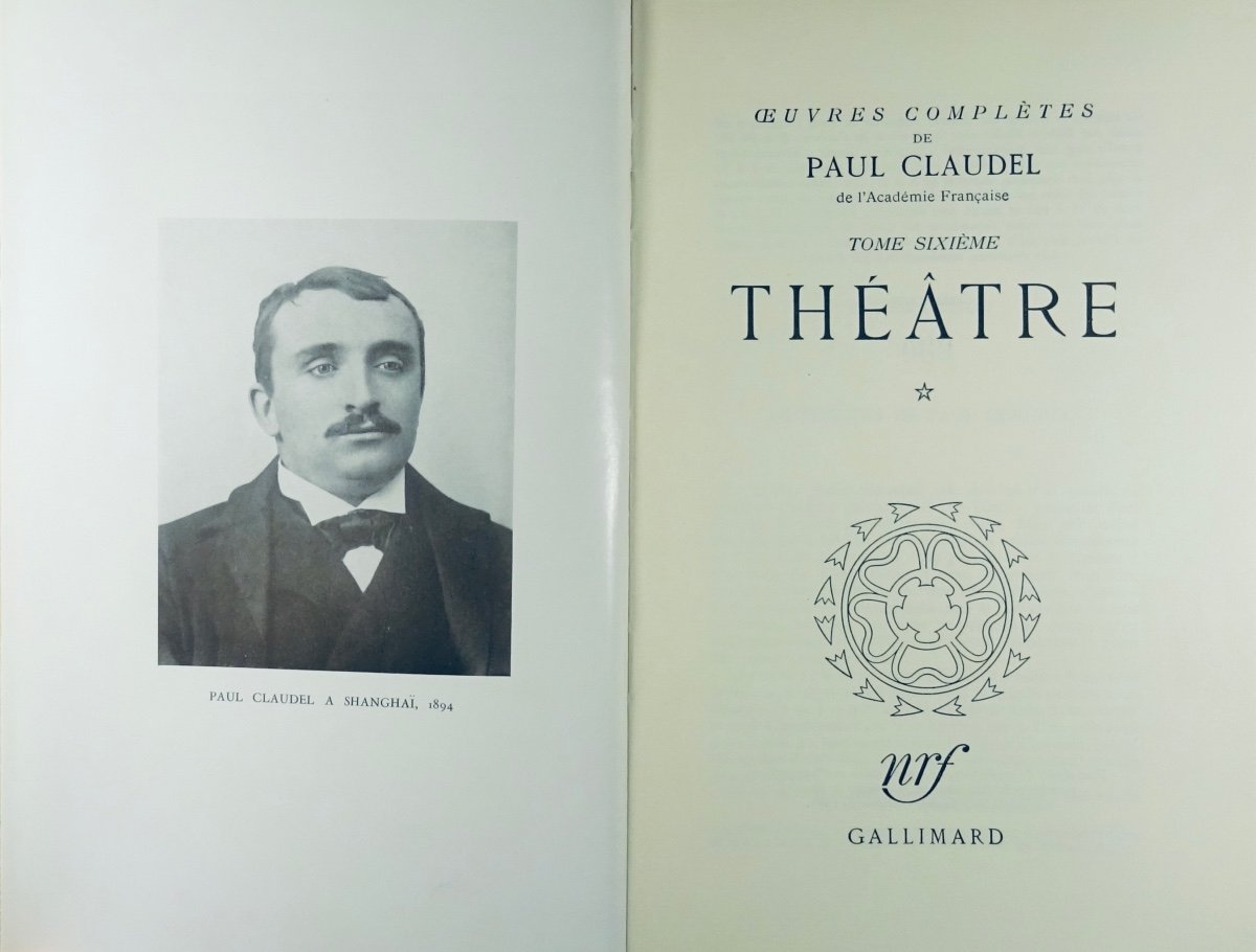 Claudel (paul) - Complete Works. Gallimard, 1950-1962. 20 Volumes, Paperback And Numbered.-photo-7