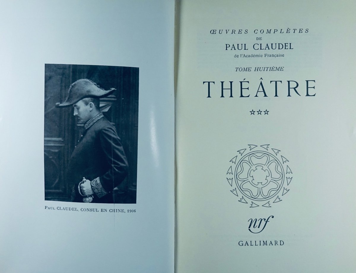 Claudel (paul) - Complete Works. Gallimard, 1950-1962. 20 Volumes, Paperback And Numbered.