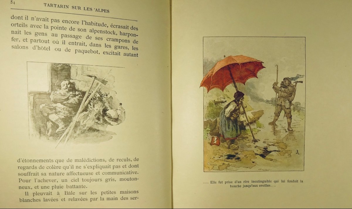 Daudet - Tartarin On The Alps, New Exploits Of The Tarasconnais Hero. Calmann Levy, 1885.-photo-5