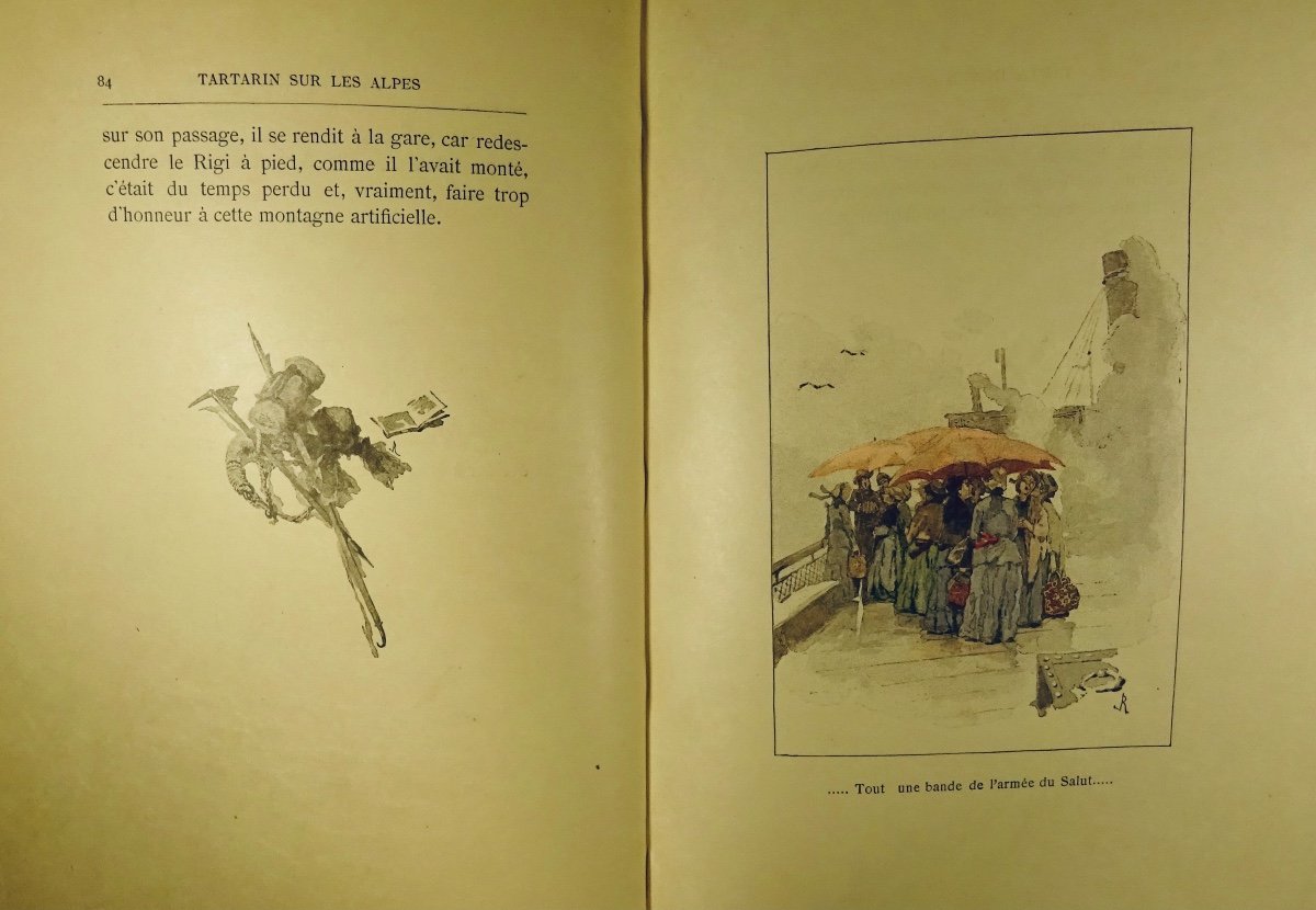 Daudet - Tartarin On The Alps, New Exploits Of The Tarasconnais Hero. Calmann Levy, 1885.-photo-6