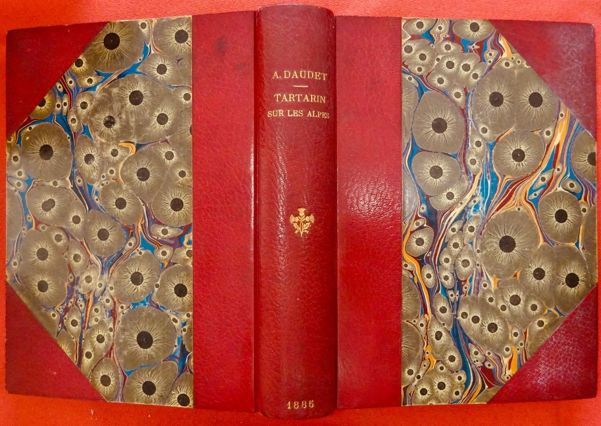 Daudet - Tartarin On The Alps, New Exploits Of The Tarasconnais Hero. Calmann Levy, 1885.
